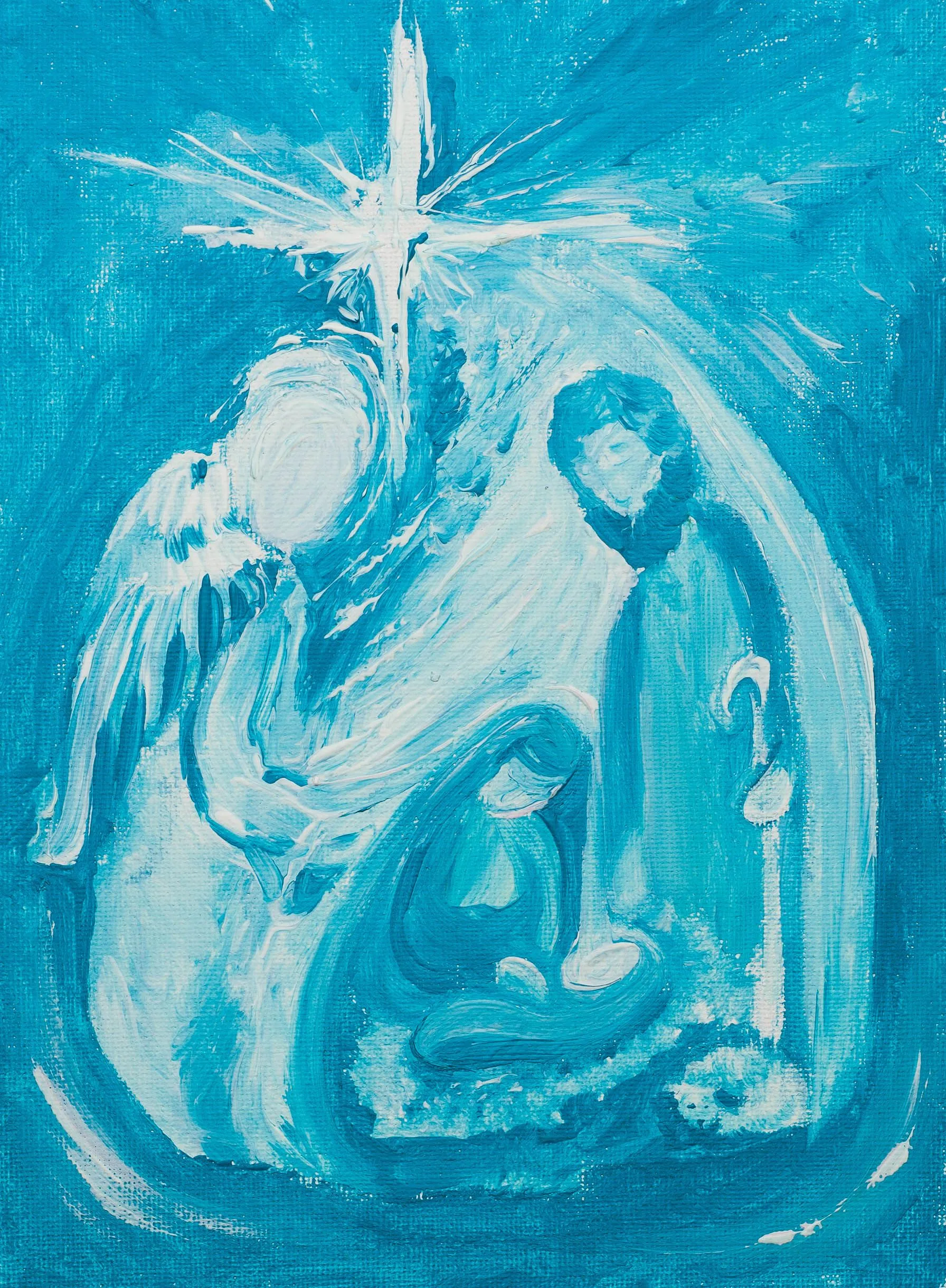 Nativity 2014, Acrylic on canvas, 18 x 24 cm