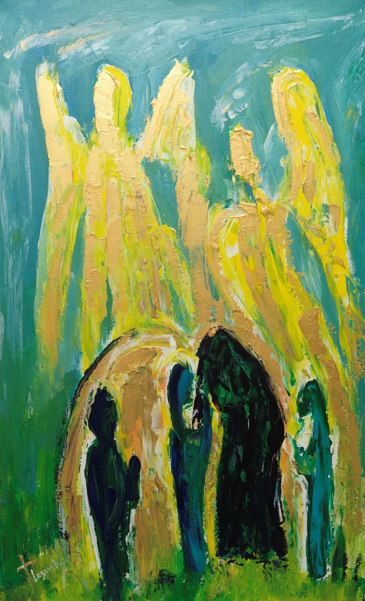 The Resurrection Luke 24:1-12 2018, Acrylic on canvas, 50 x 80 cm