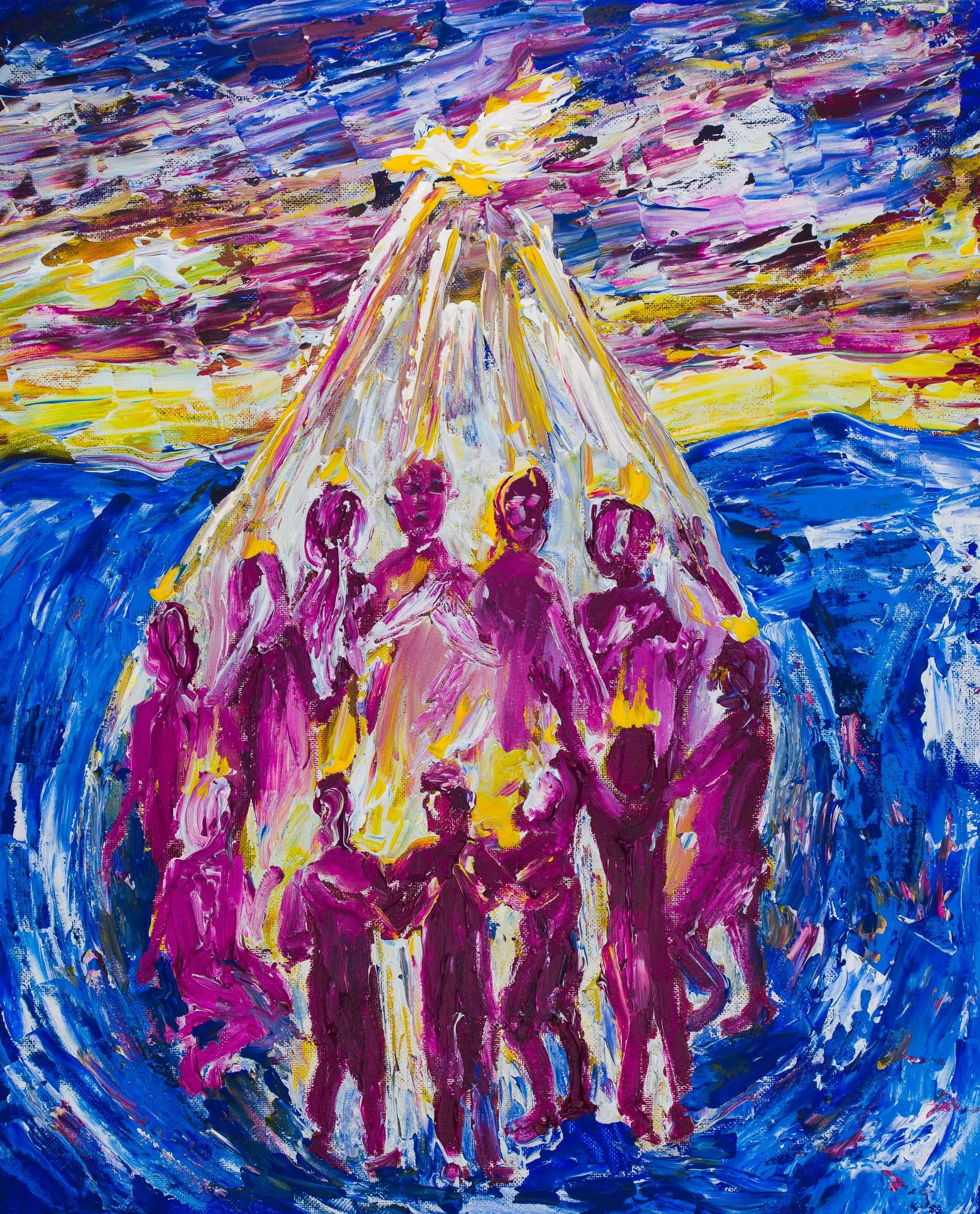 Northern Pentecost 2016, Acrylic on canvas, 40 x 50 cm