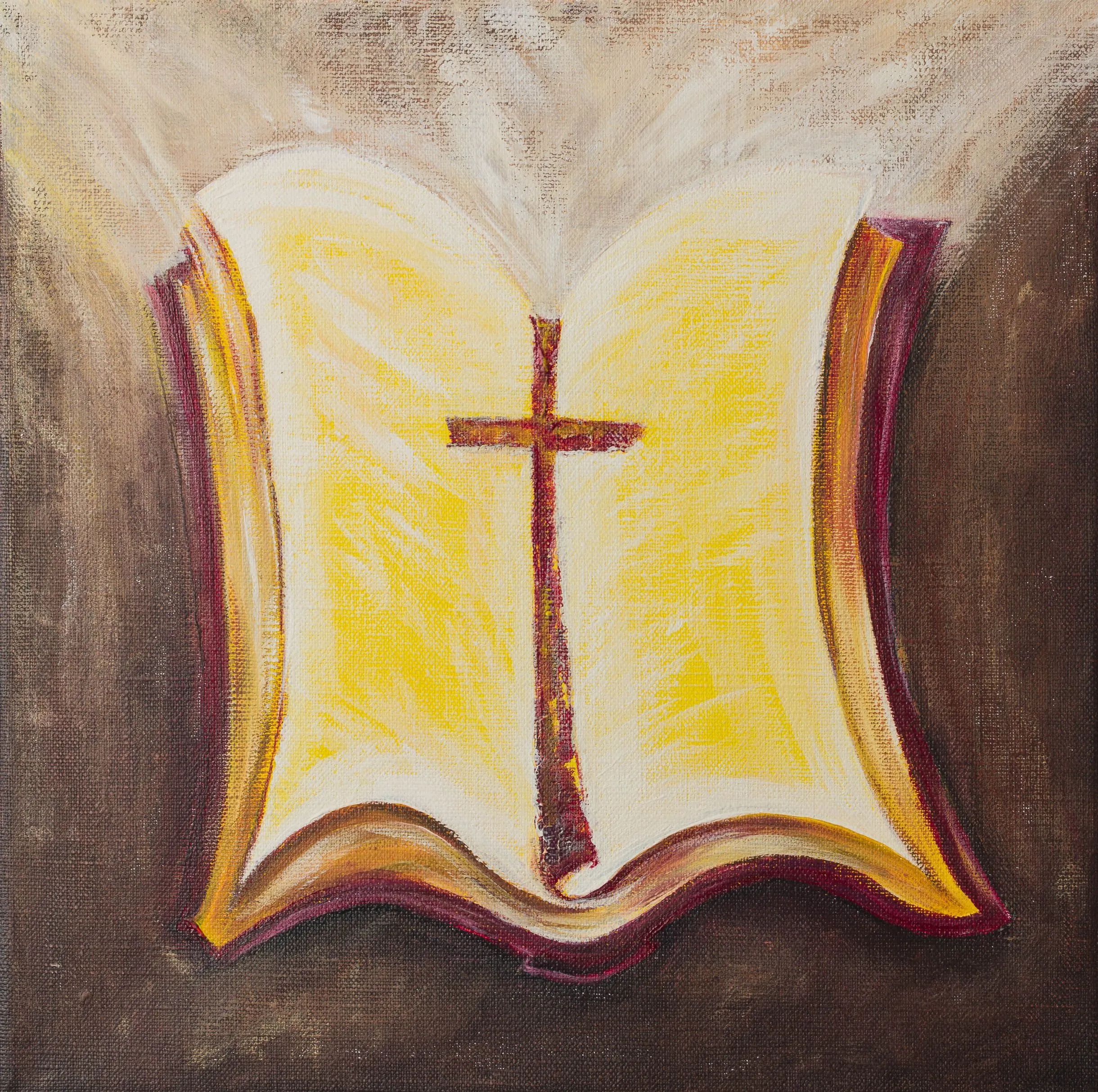 Holy Scripture 2017, Acrylic on canvas, 30 x 30 cm