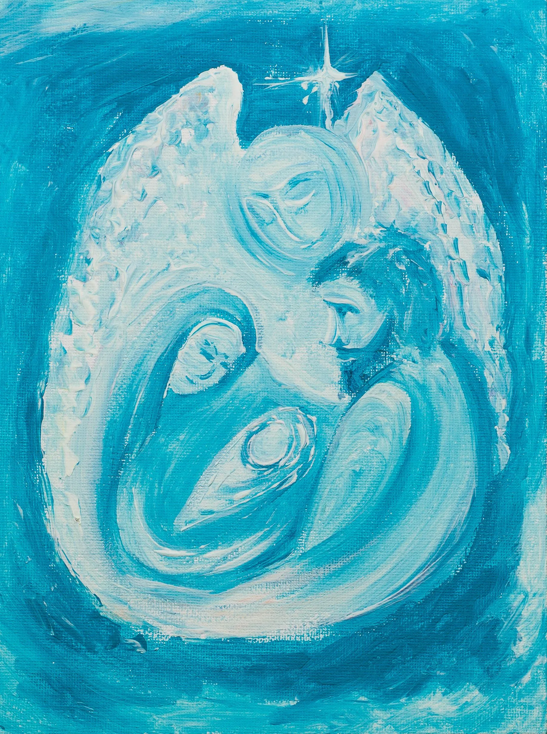 The Holy Couple 2014, Acrylic on canvas, 18 x 24 cm