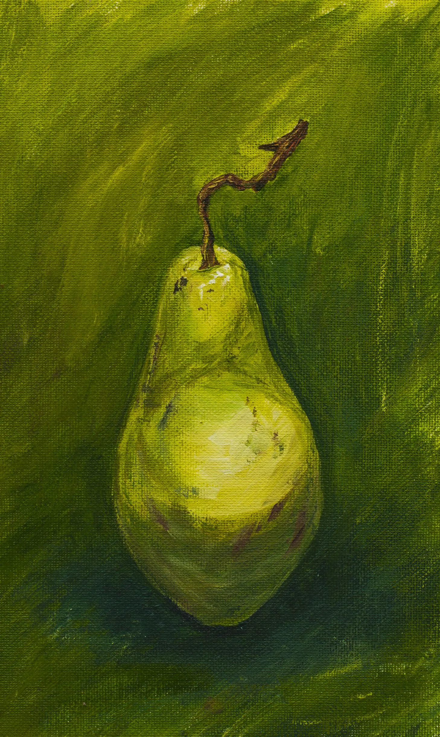 Pear 2015, Acrylic on canvas, 20 x 30 cm