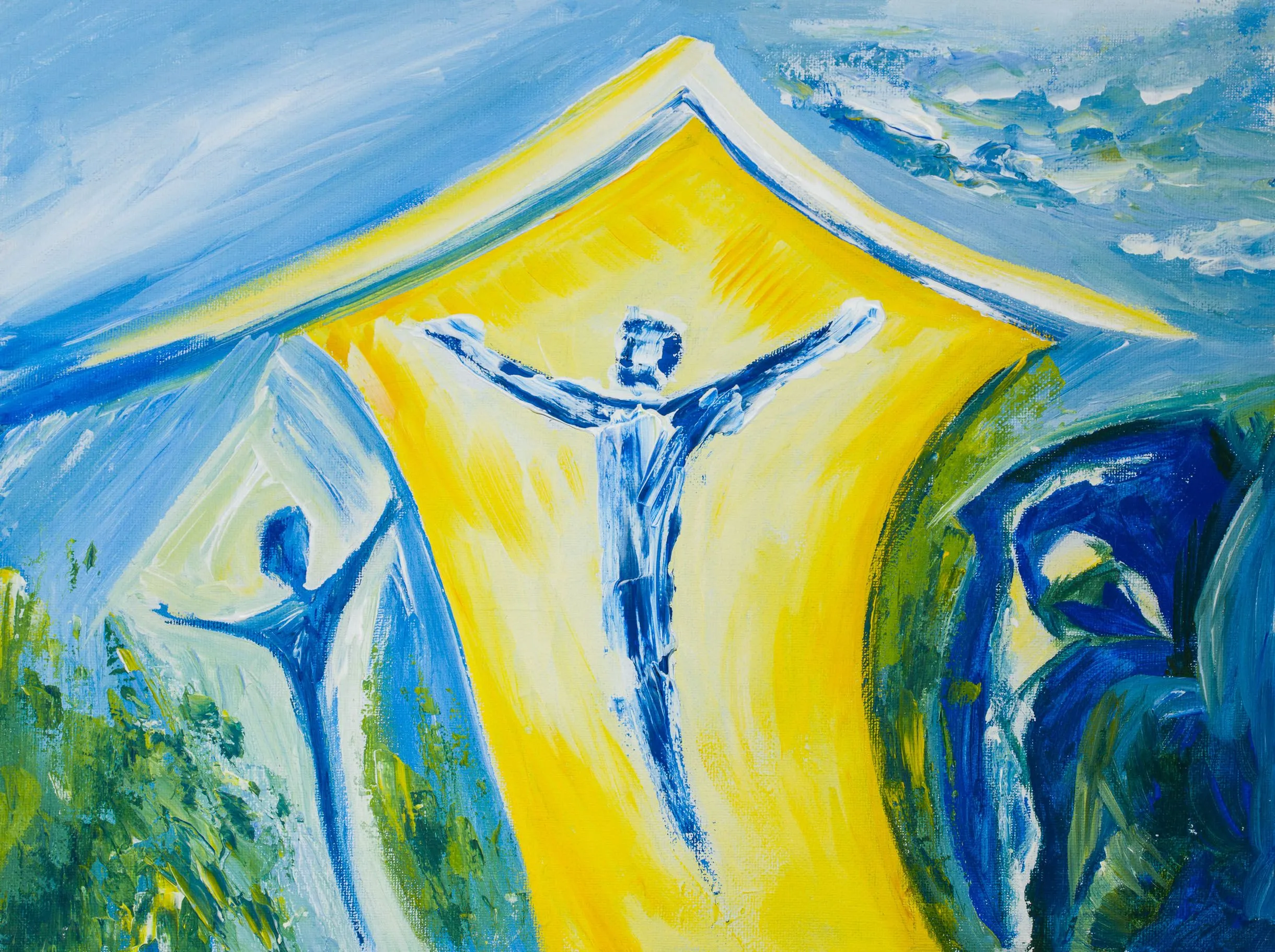 Christ is our Passover 2016, Acrylic on canvas, 30 x 40 cm Surely he has borne our griefs and carried our sorrows; yet we esteemed him stricken, smitten by God, and afflicted. But he was pierced for our transgressions; he was crushed for our iniquities; upon him was the chastisement that brought us peace, and with his wounds we are healed. Isaiah 53:4-5 ESV