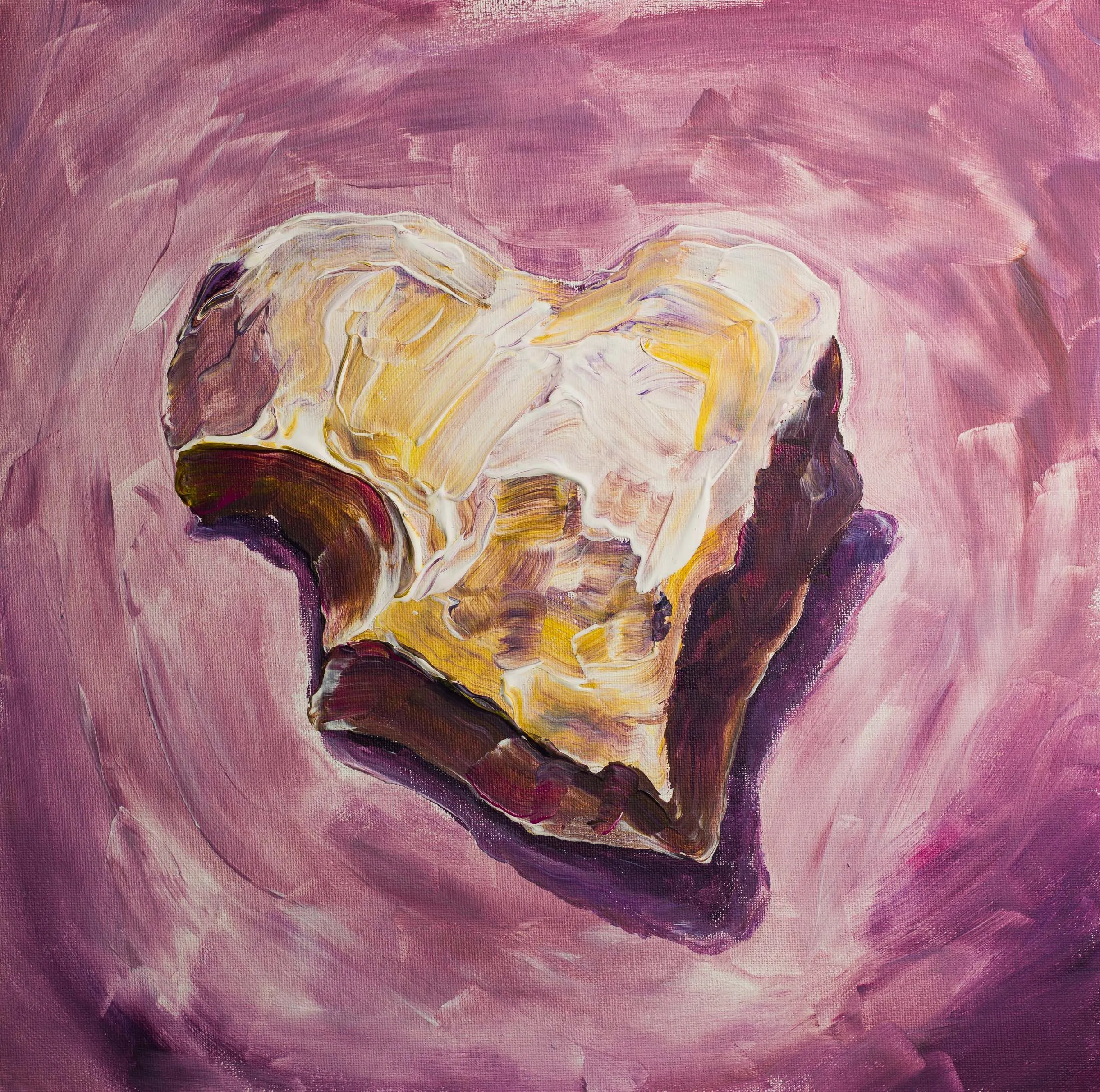 Piece of heart 2015, Acrylic on canvas, 30 x 30 cm